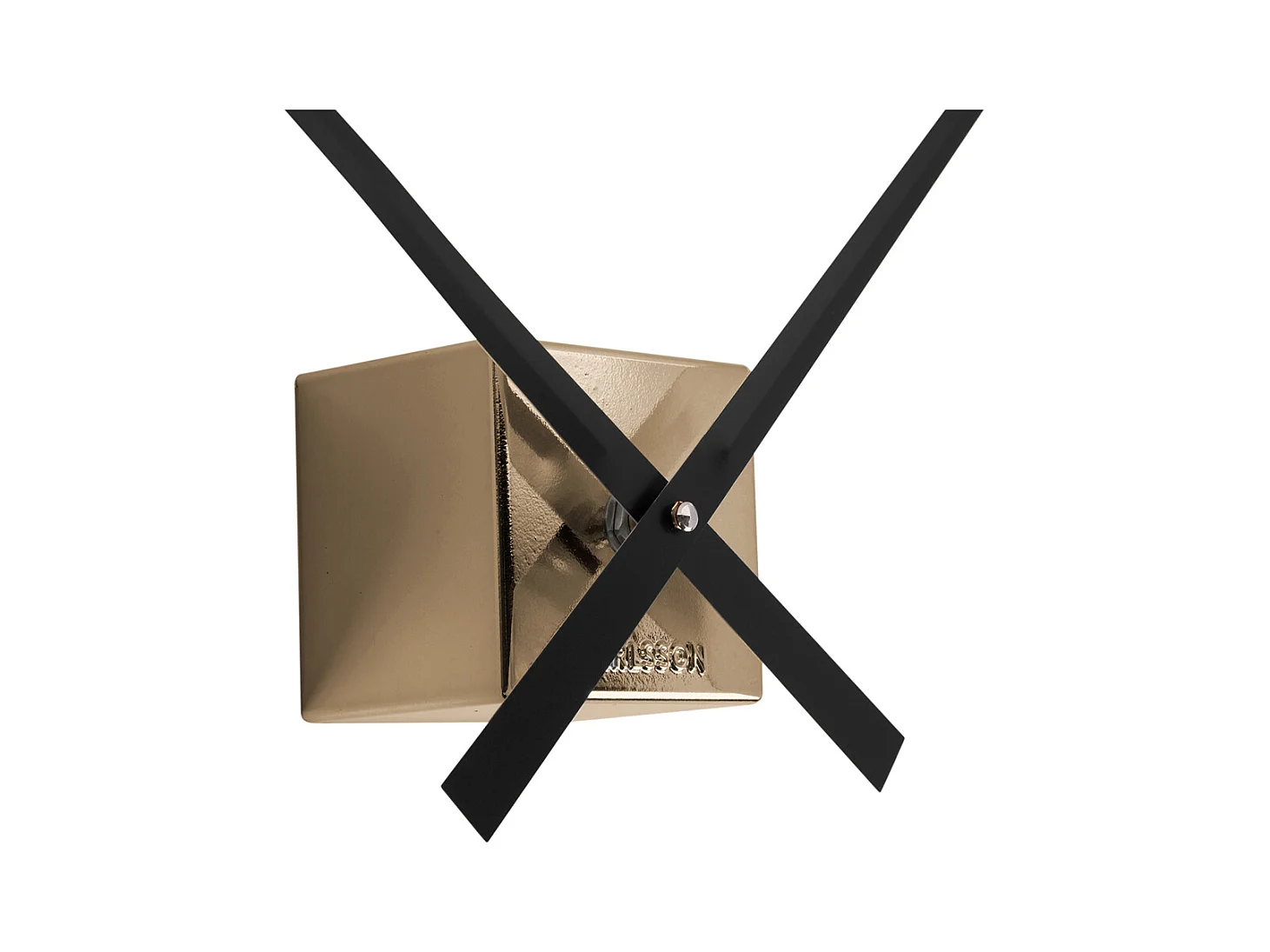 Horloge murale DIY Cubic Metallic - Or métallisé - Ø40cm