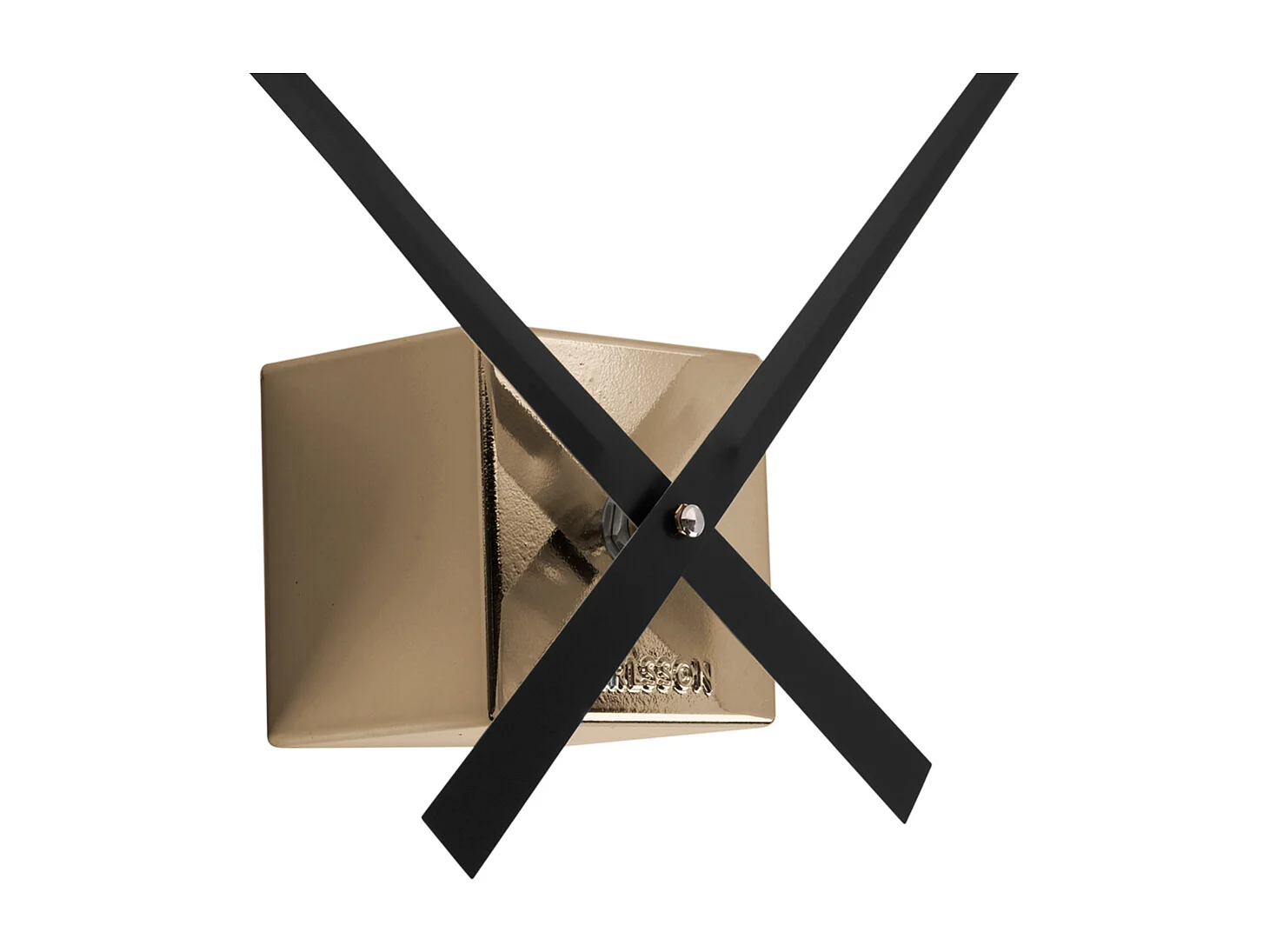 Wandklok DIY Cubic Metallic - Metallic gold- Ø40cm