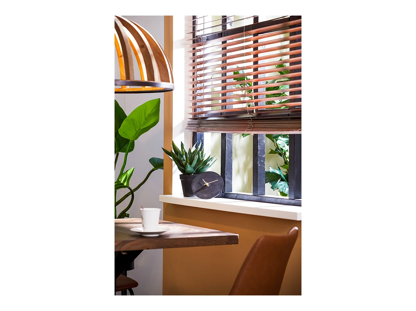 Horloge LICOLA - 20x0,5x20cm - Noir