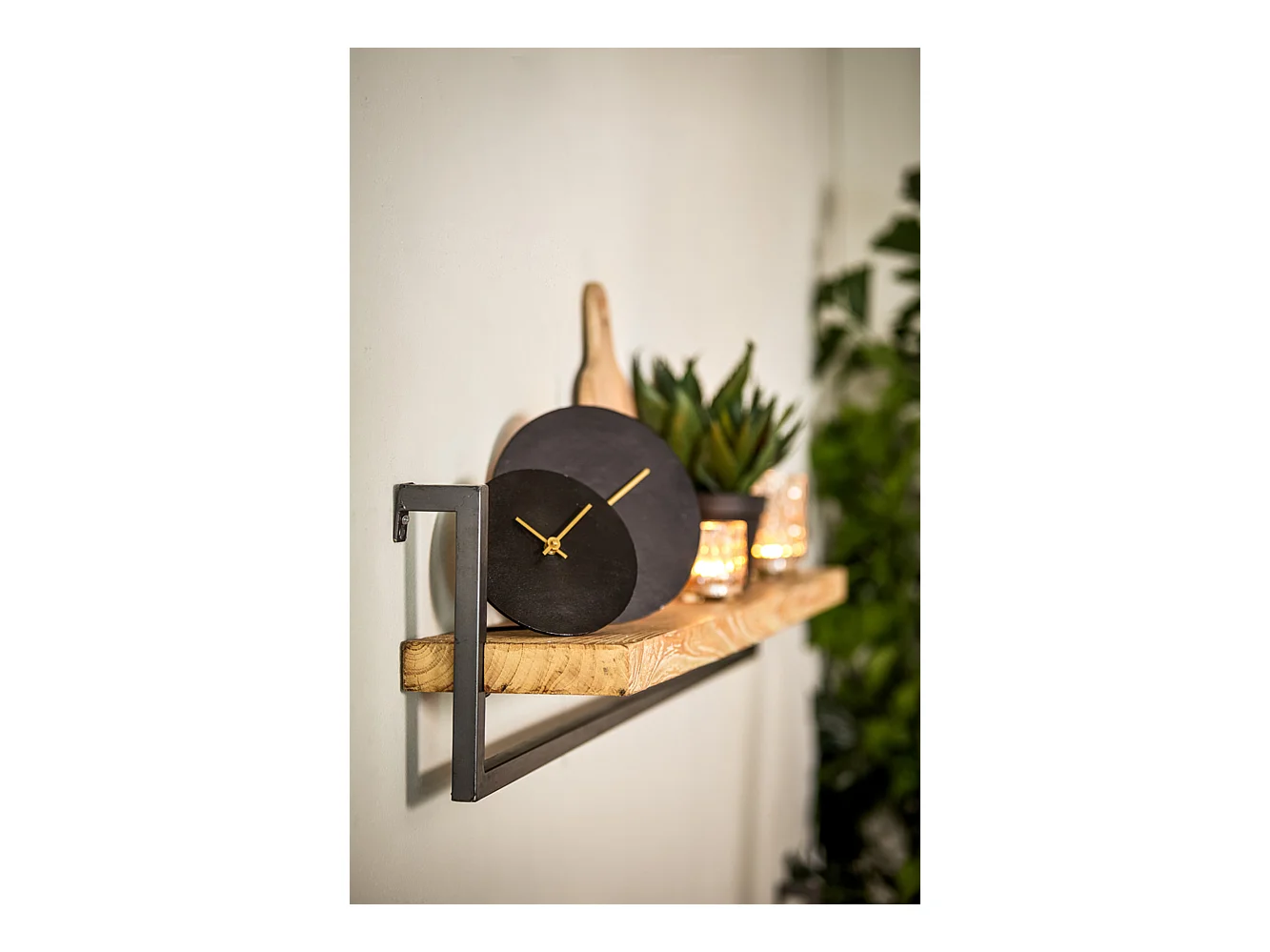 Horloge LICOLA - 20x0,5x20cm - Noir