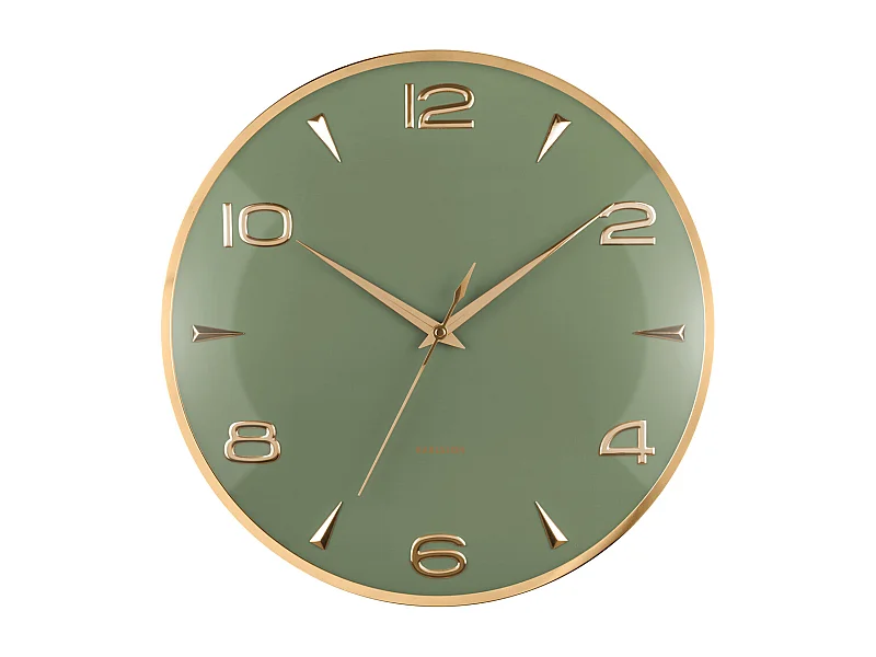 Wandklok Sienna Glow - Jungle groen- Ø40,6cm