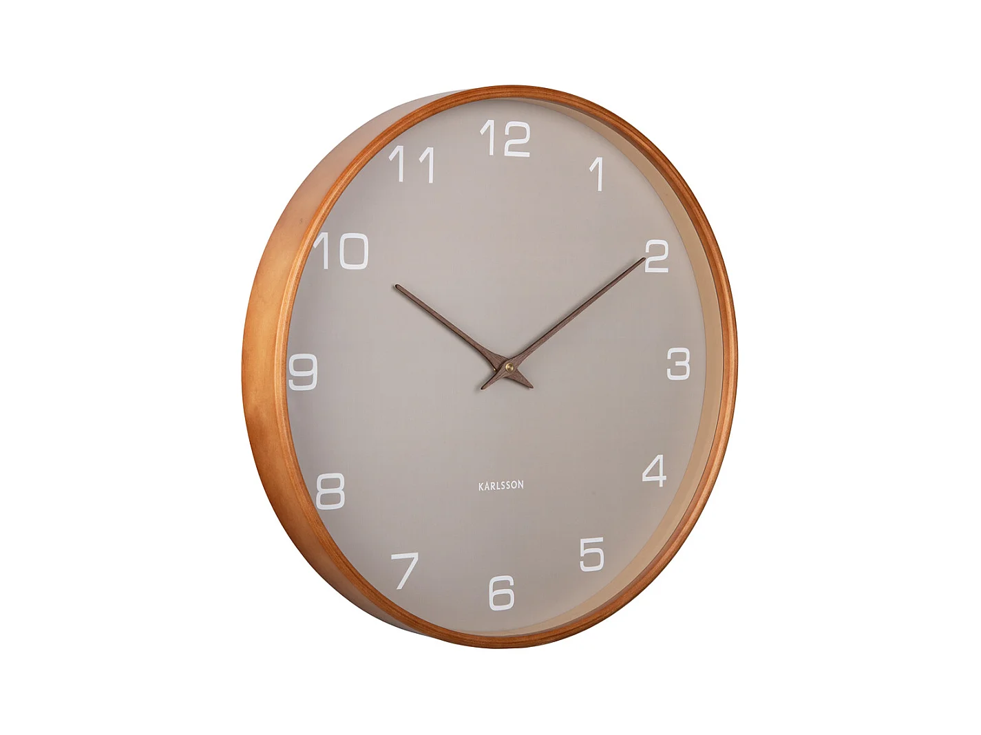 Horloge murale Acento - Gris clair - Ø40cm