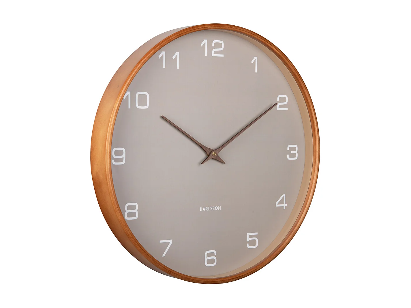 Horloge murale Acento - Gris clair - Ø40cm