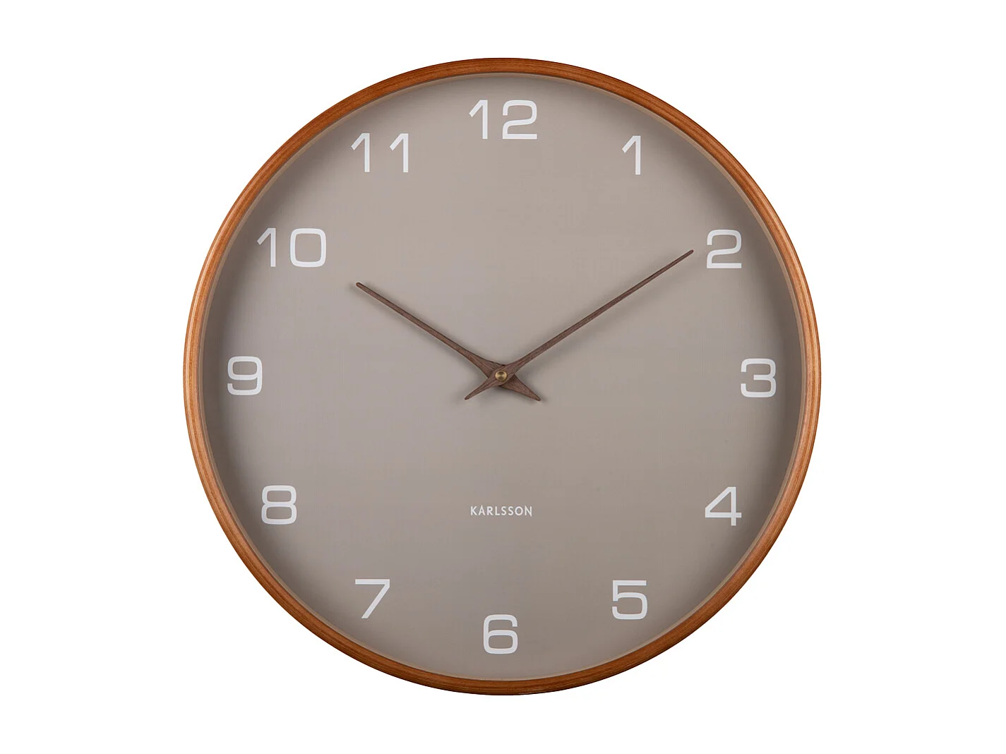 Horloge murale Acento - Gris clair - Ø40cm