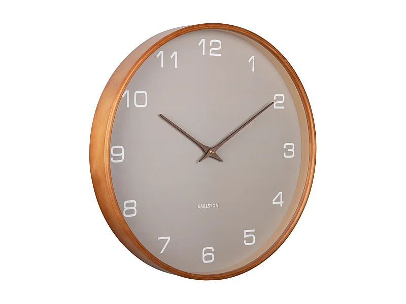 Wanduhr Acento - Hellgrau - Ø40cm