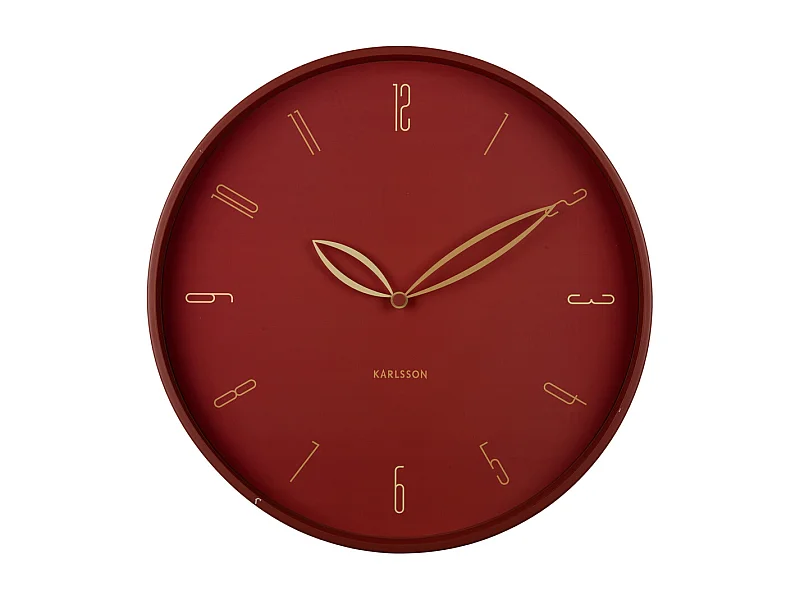 Wanduhr Petals - Roter Ocker - Ø40cm