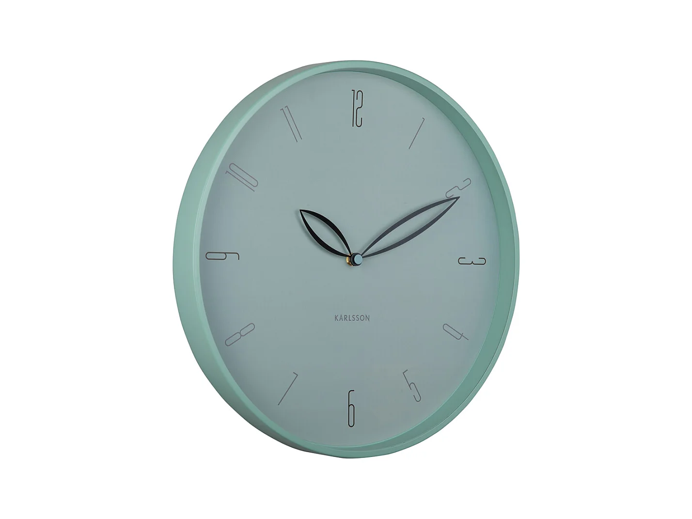 Horloge murale Pétales - Bleu brumeux - Ø40cm