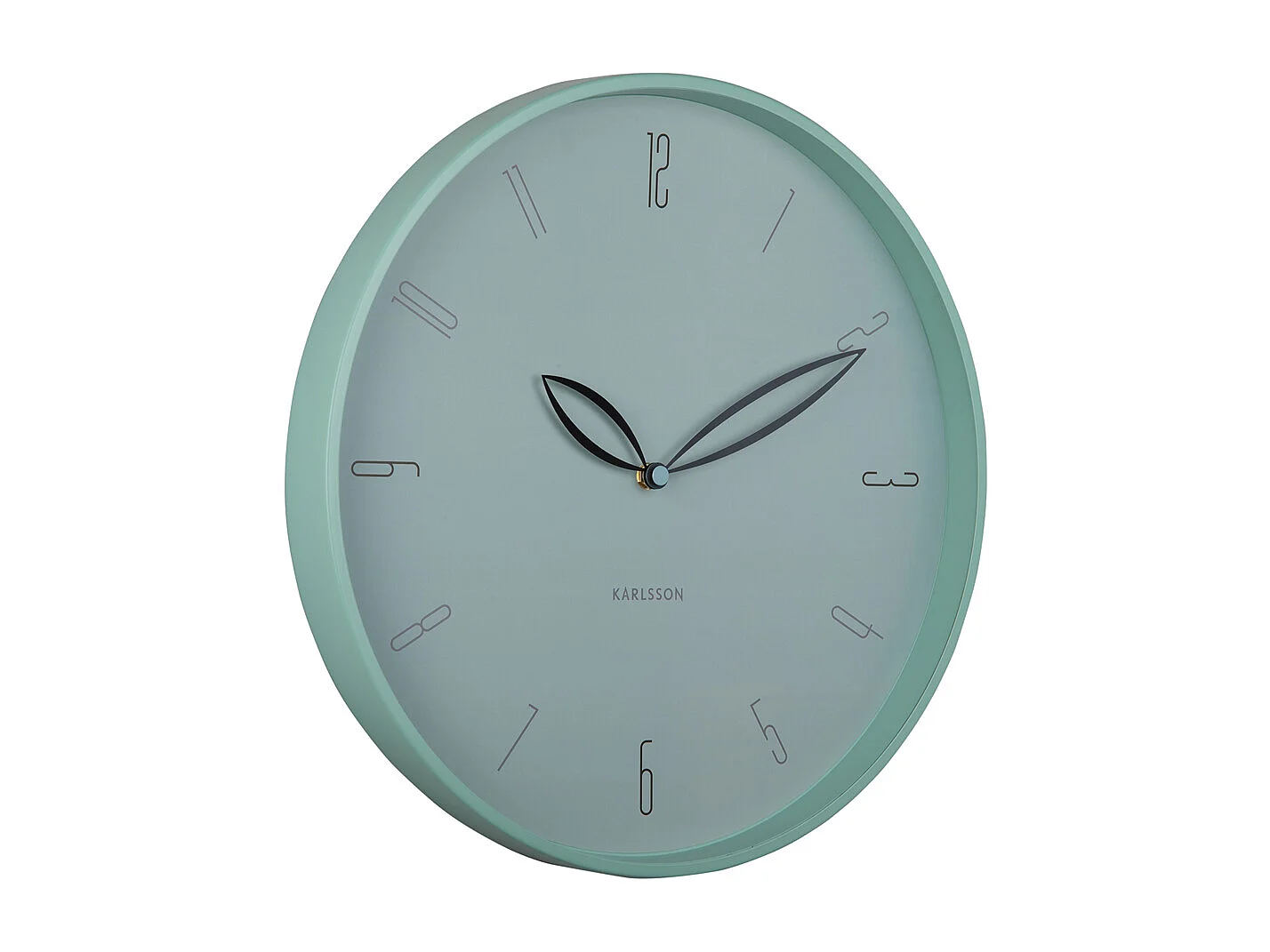 Horloge murale Pétales - Bleu brumeux - Ø40cm