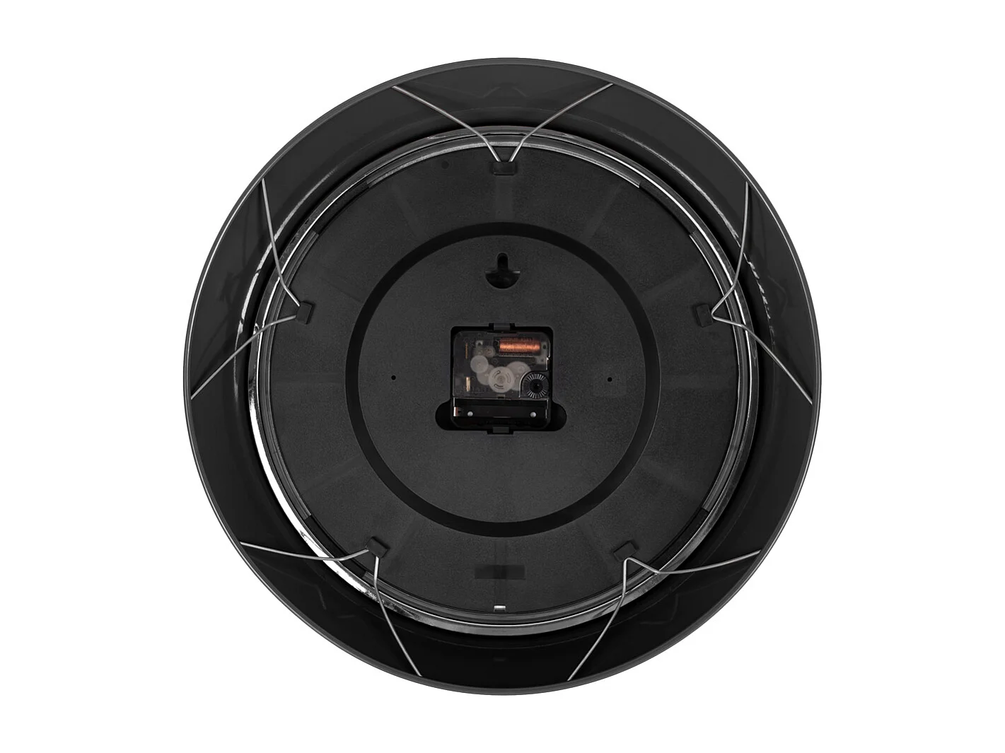 Horloge murale moderne rétro - Noir - Ø34cm