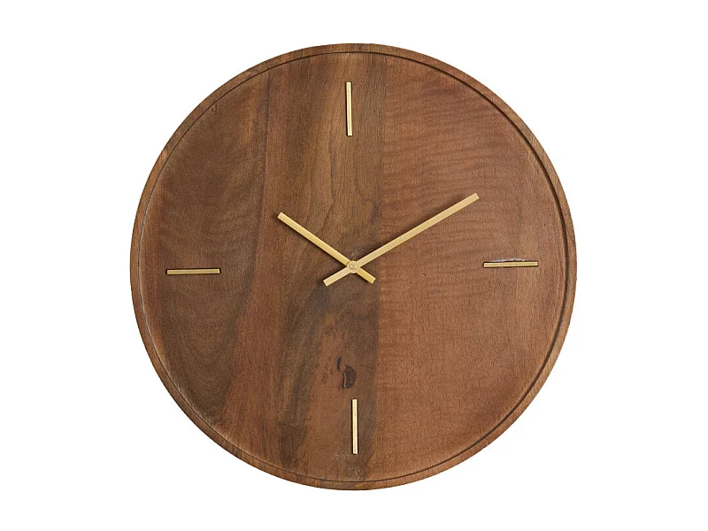 Horloge VETI - 41x6x41cm - Marron
