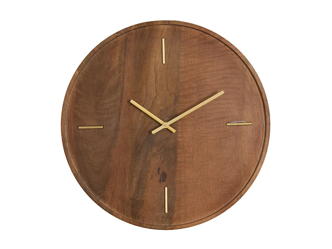 Horloge VETI - 41x6x41cm - Marron