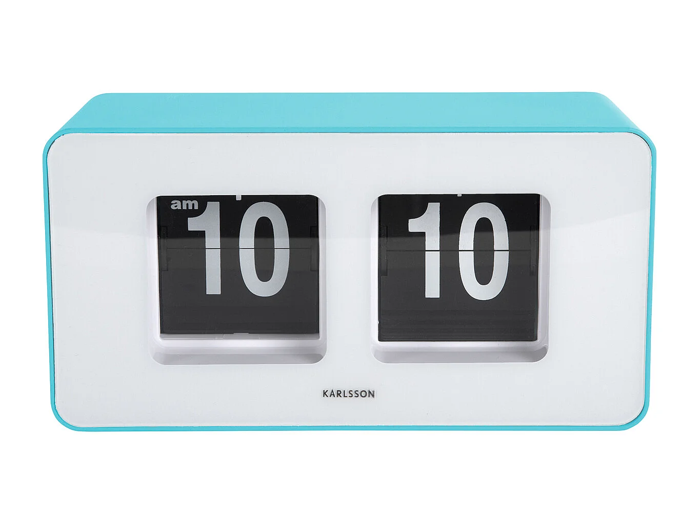 Horloge murale/de table Funky Flip - Bleu turquoise