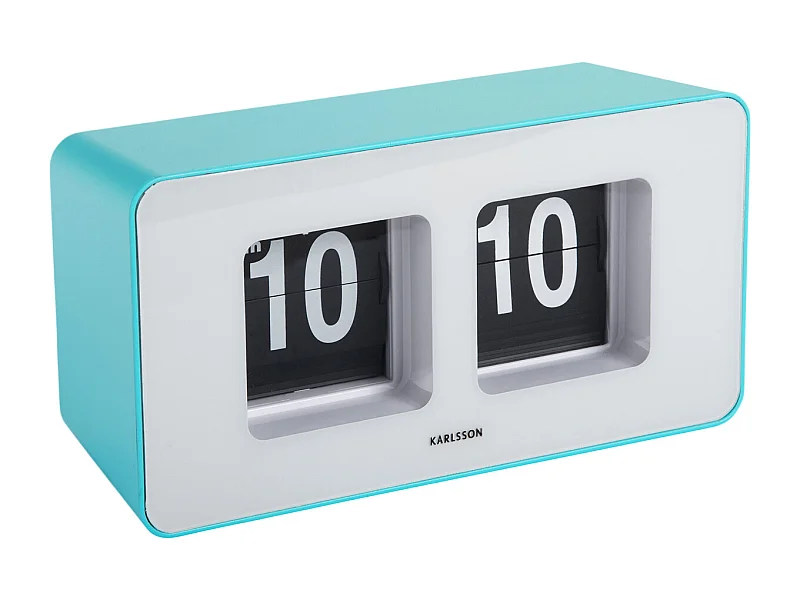 Reloj de pared/mesa Funky Flip - Azul turquesa