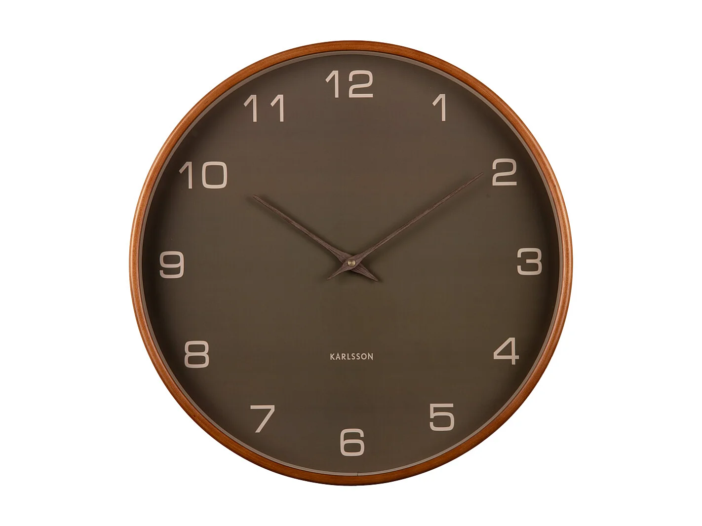 Horloge murale Acento - Vert mousse - Ø40cm