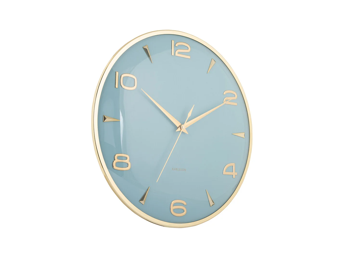 Horloge murale Sienna Glow - Bleu brumeux - Ø40,6 cm