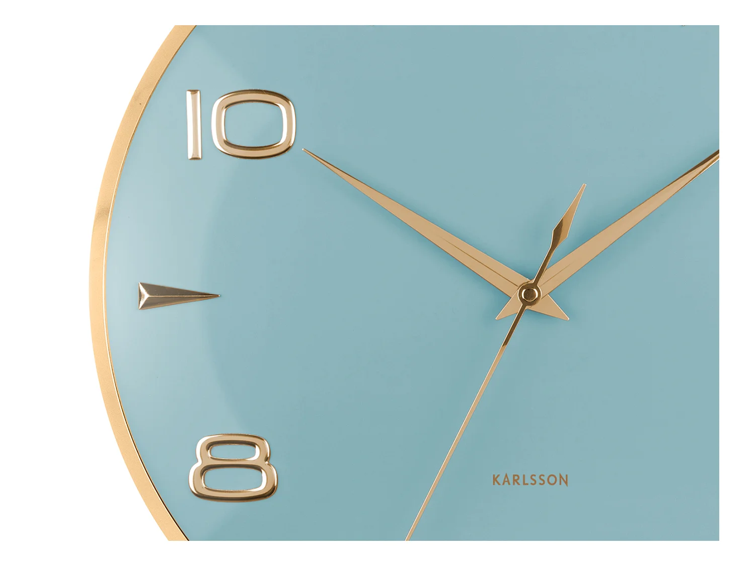 Horloge murale Sienna Glow - Bleu brumeux - Ø40,6 cm