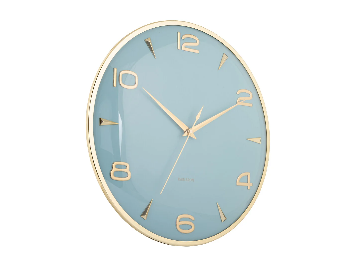 Horloge murale Sienna Glow - Bleu brumeux - Ø40,6 cm