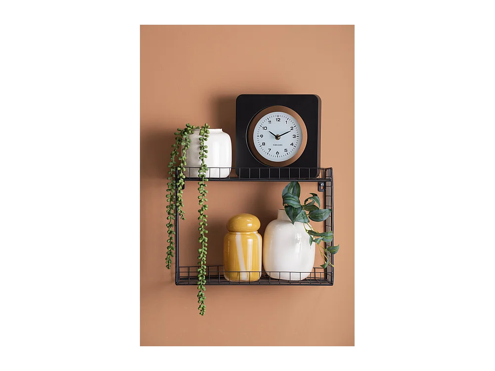 Horloge murale New Vintage - Noir - Ø22cm