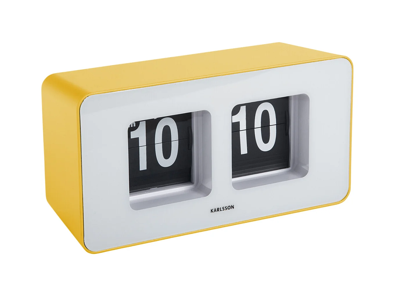 Horloge murale/de table Funky Flip - Jaune vif