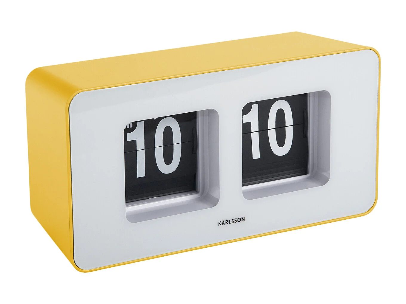 Horloge murale/de table Funky Flip - Jaune vif