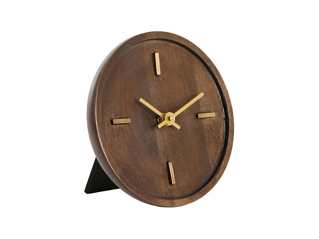 Horloge VETI - 15x4x15cm - Marron