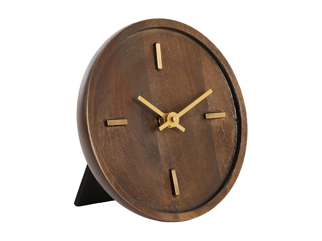 Horloge VETI - 15x4x15cm - Marron