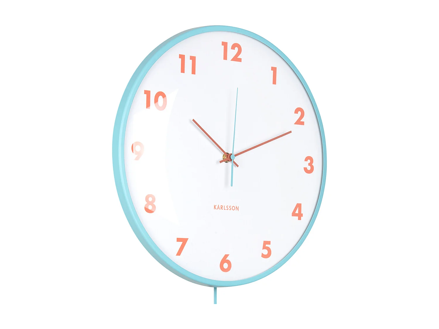 Horloge murale à pendule Cheeky Dome - Bleu doux