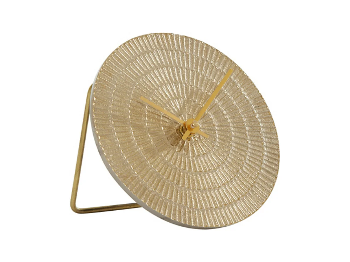 Horloge BOJANO - 15,5x2x15,5cm - Doré