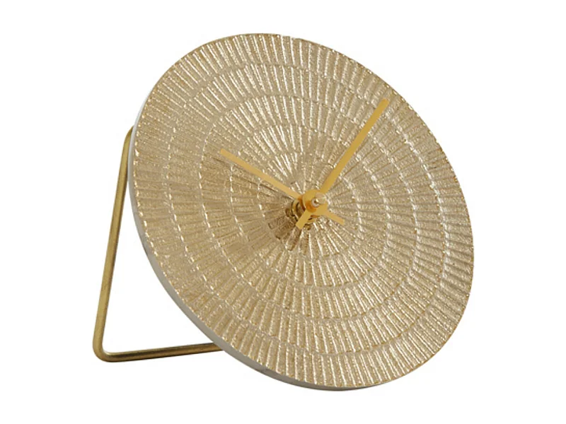 Klok BOJANO - 15.5x2x15.5cm - Goud