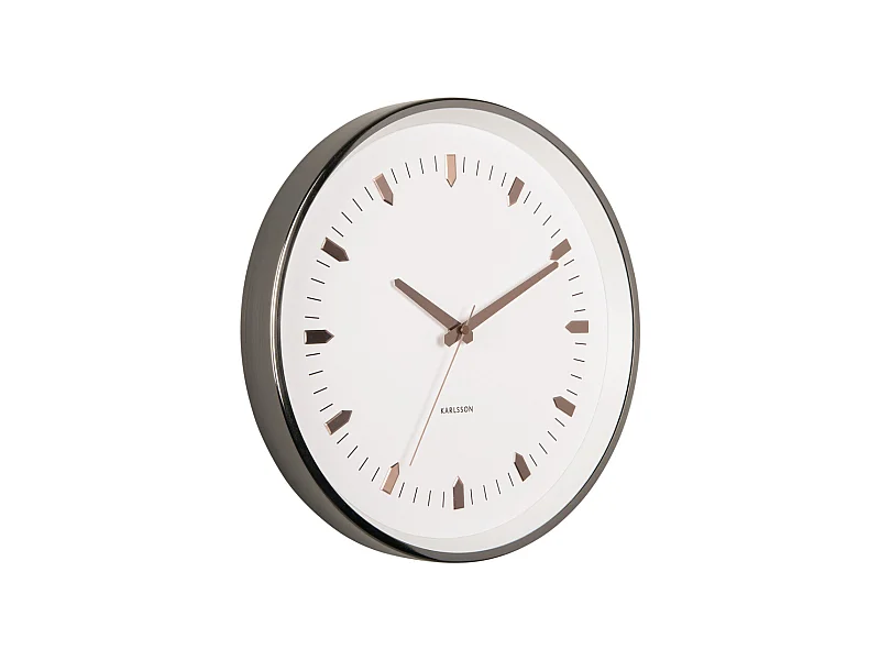 Wanduhr Arrow Batons - Gun Metal - Ø35cm