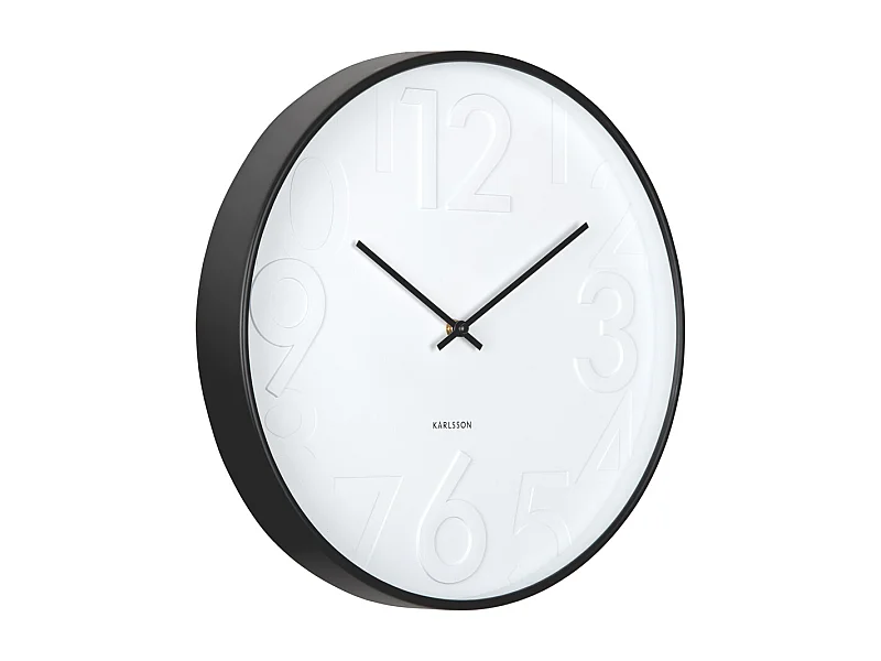 Horloge murale Ayuno - Noir - Ø40cm
