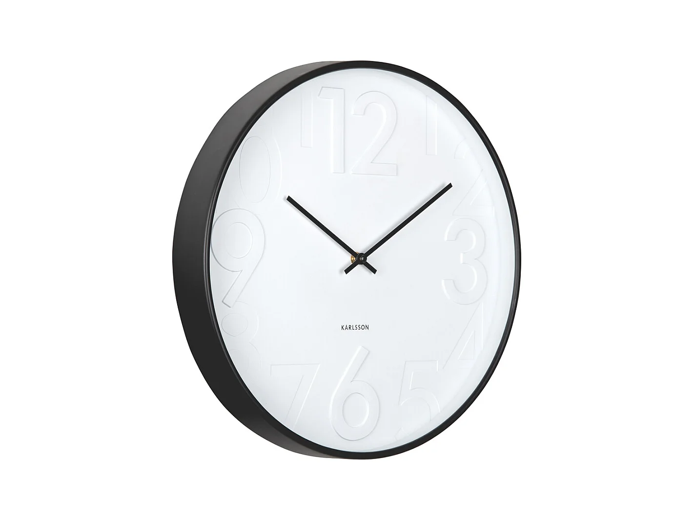 Horloge murale Ayuno - Noir - Ø40cm