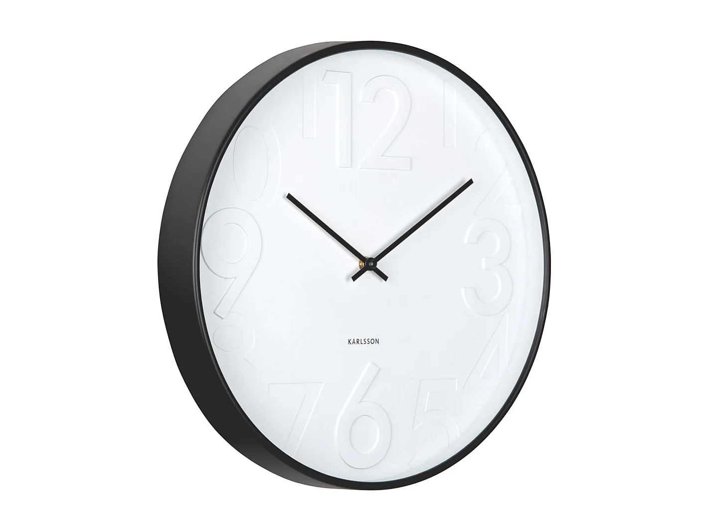 Horloge murale Ayuno - Noir - Ø40cm
