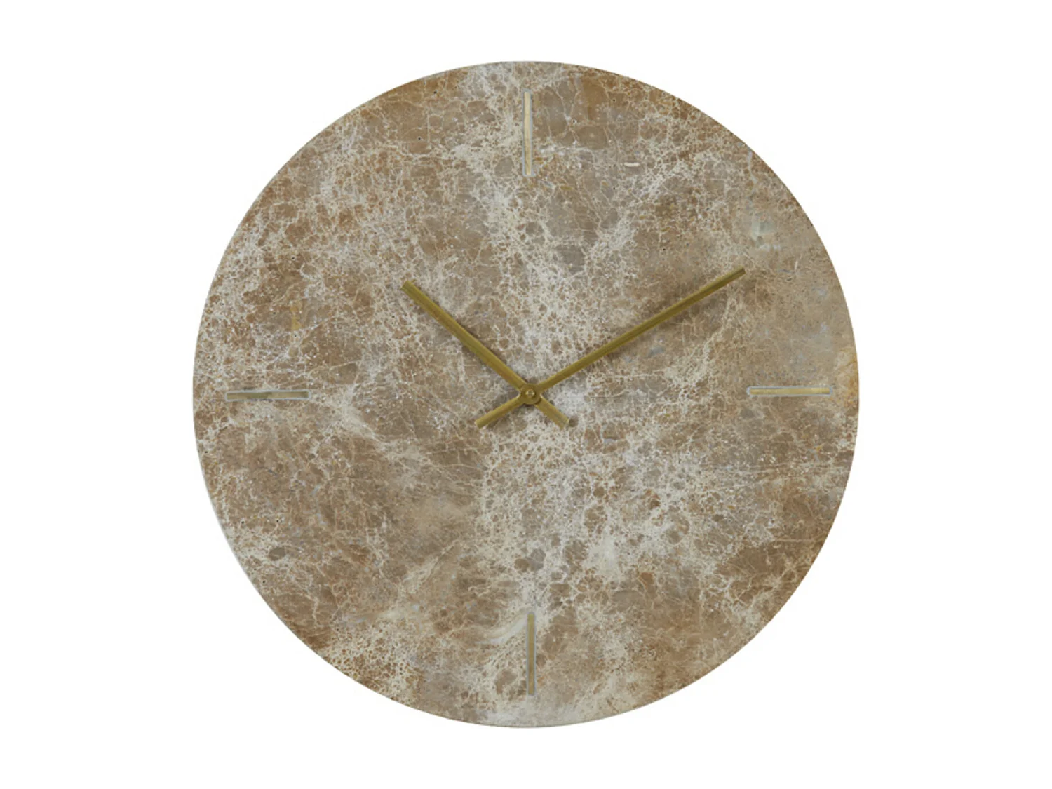 Klok MORENO - 43x2x43cm - Bruin