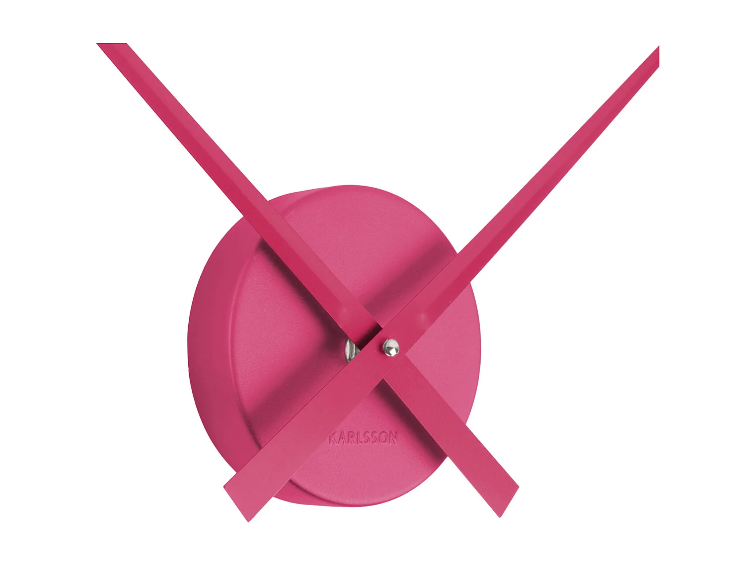 Horloge murale Little Big Time Mini Metallic - Rose foncé métallisé - Ø41cm