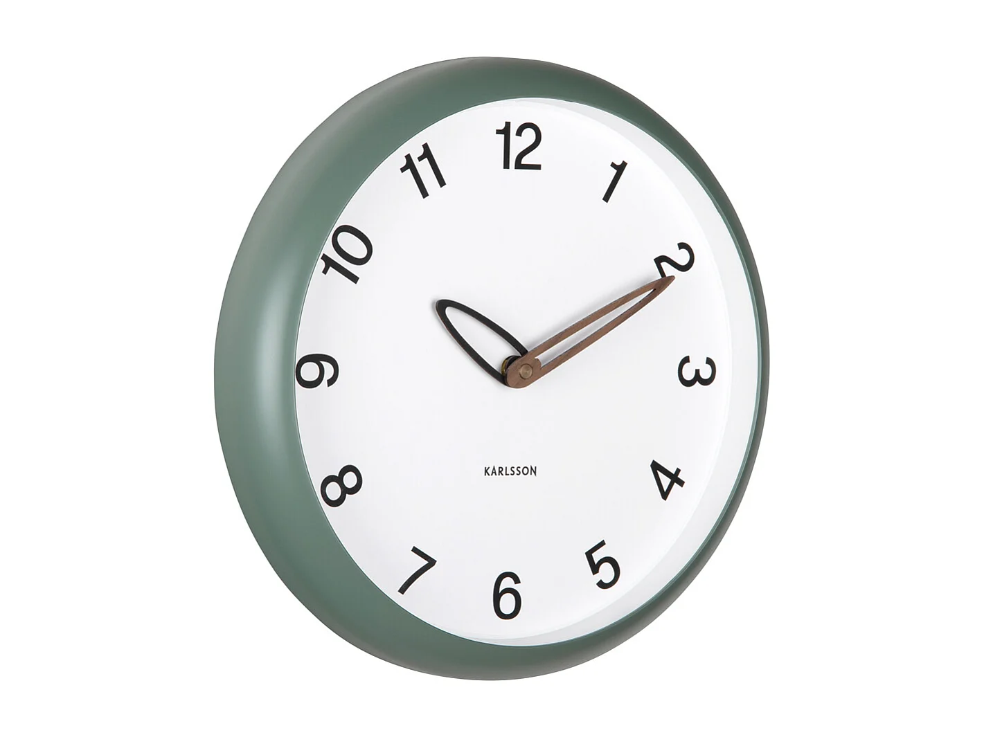 Horloge murale Bella - Vert jungle