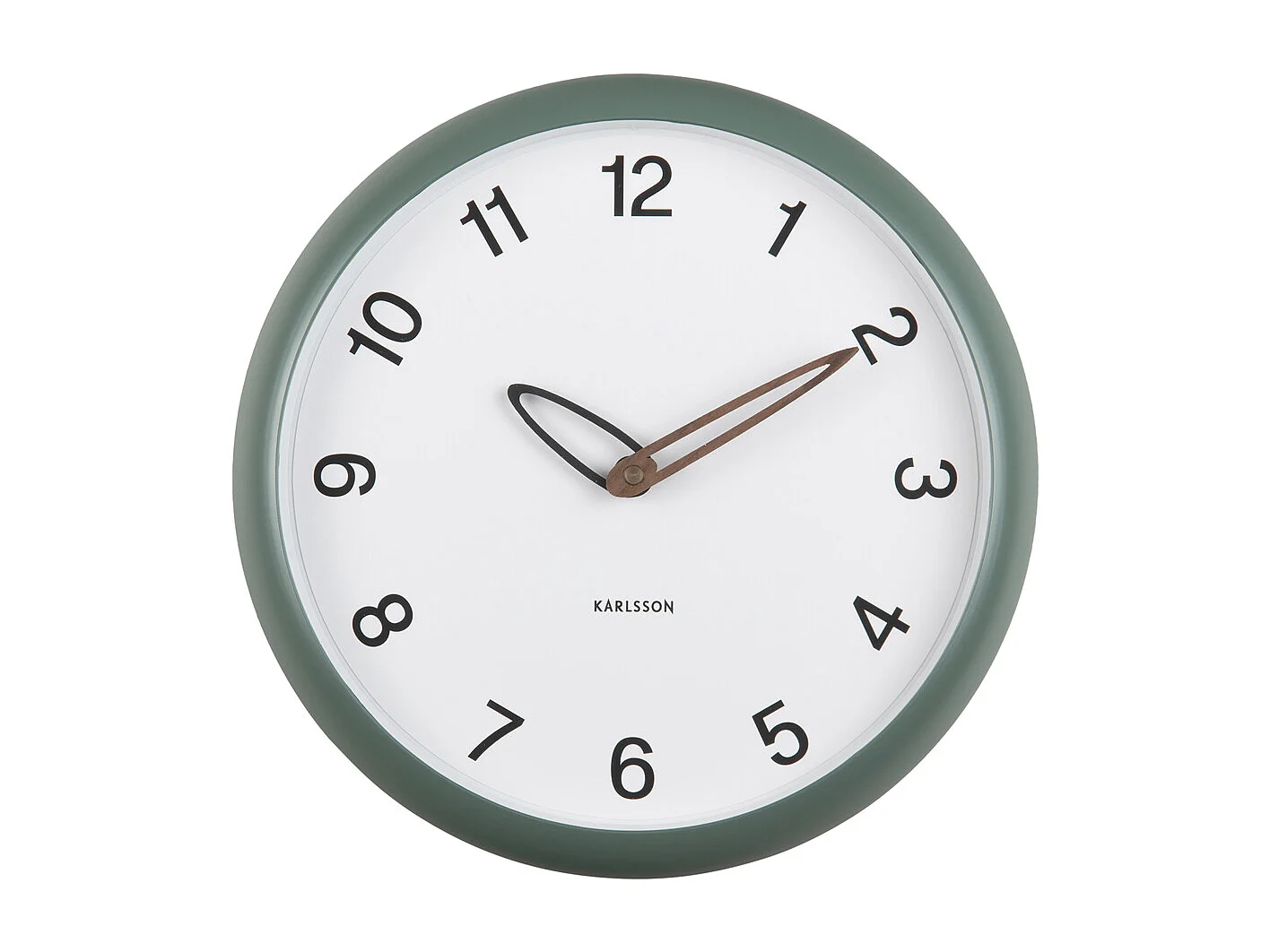 Horloge murale Bella - Vert jungle