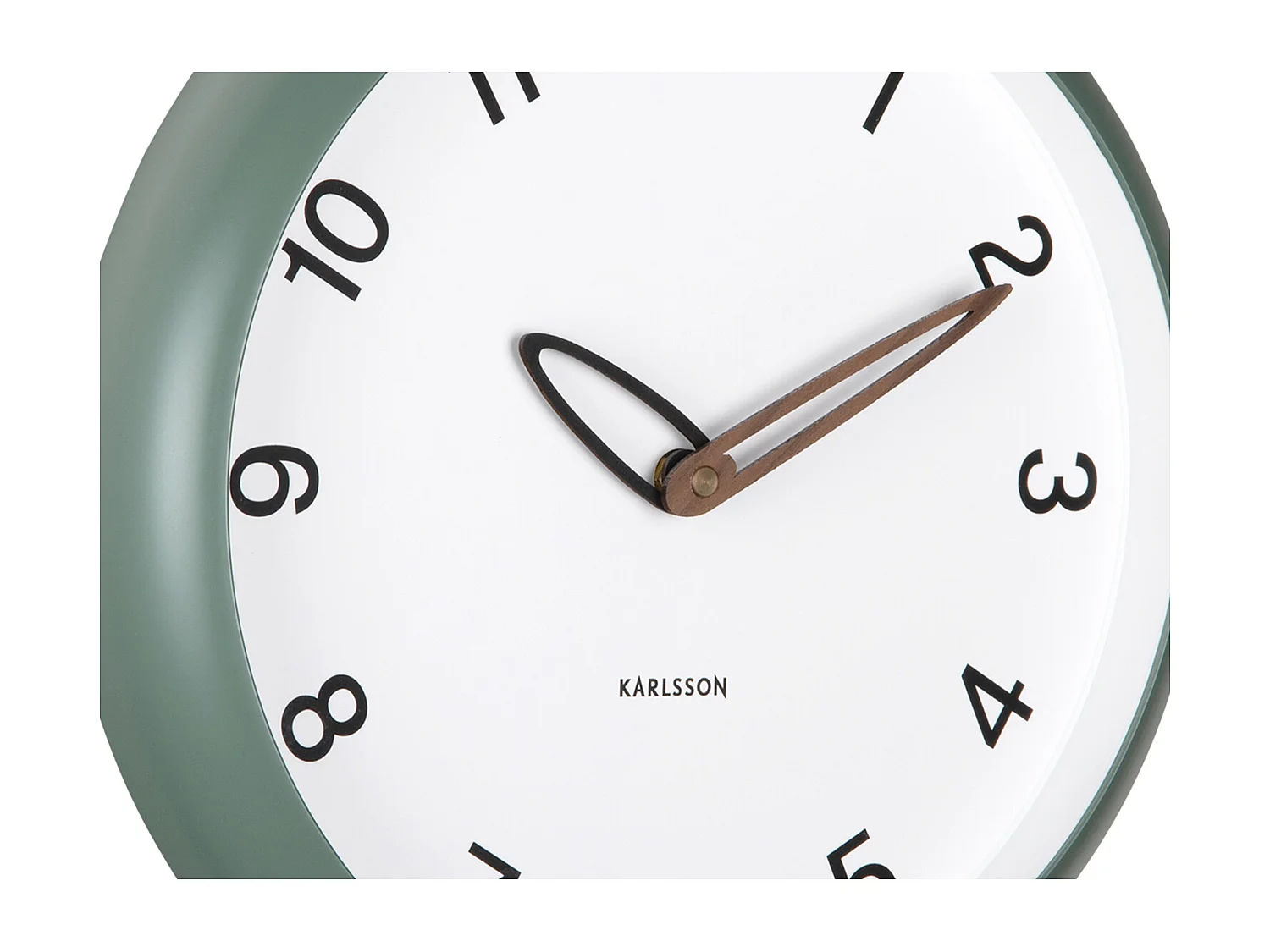 Horloge murale Bella - Vert jungle