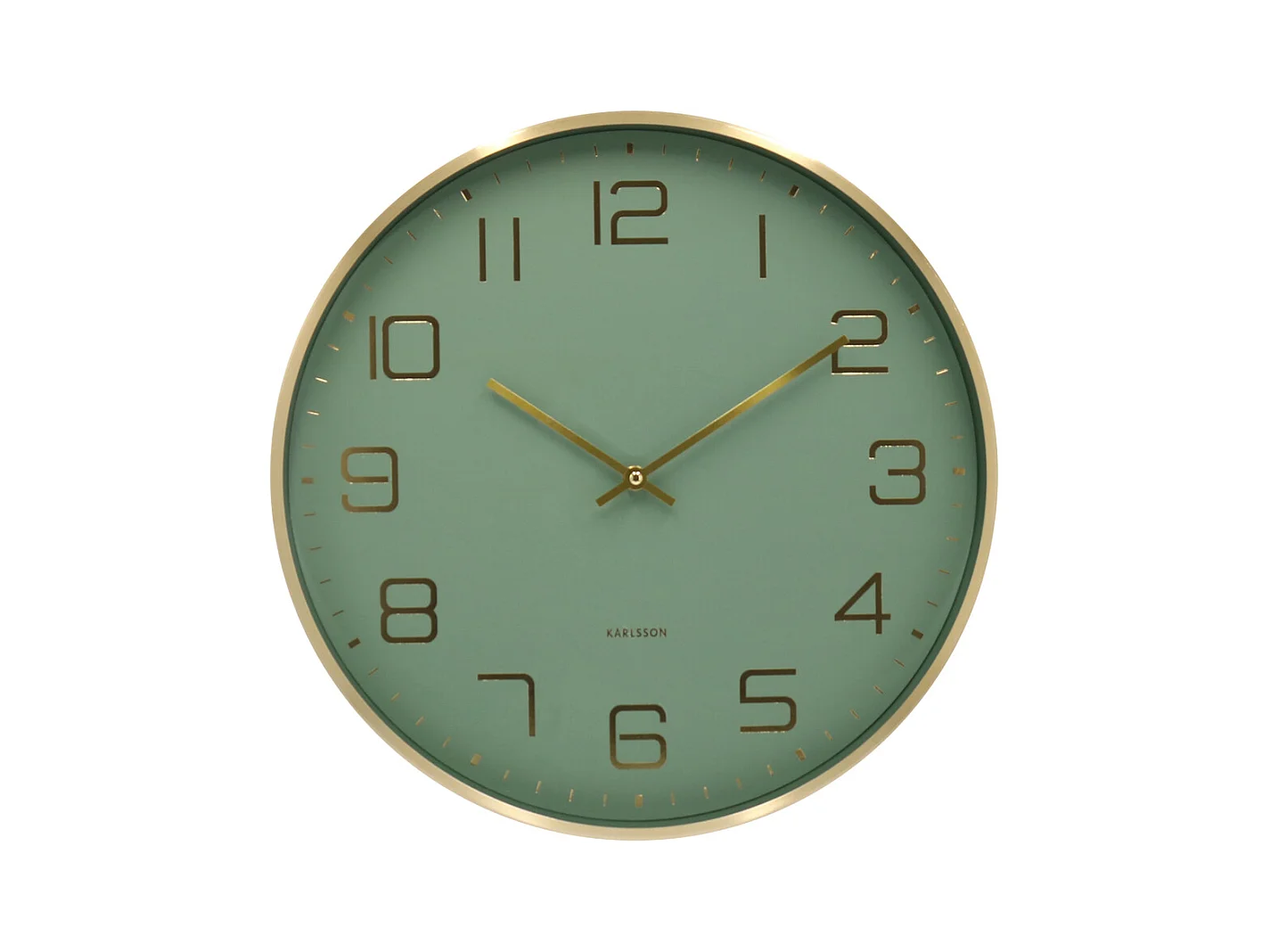 Horloge murale Elegance Glow - Vert jungle - Ø40cm