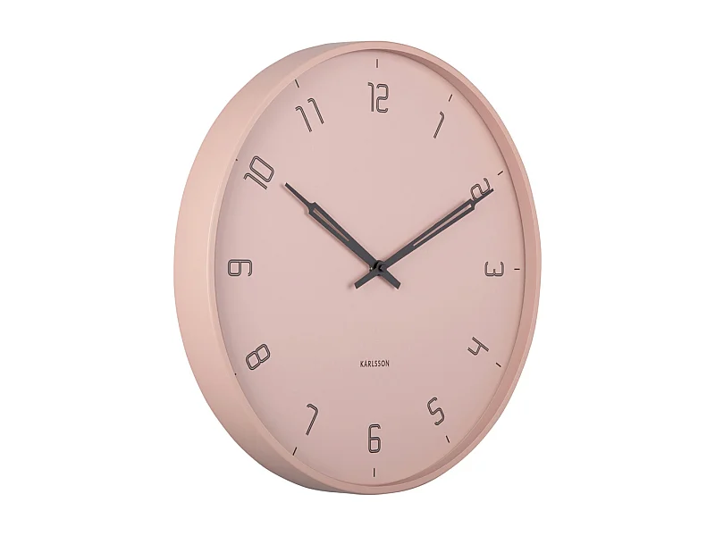 Reloj de pared Stark - Rosa suave - Ø40cm