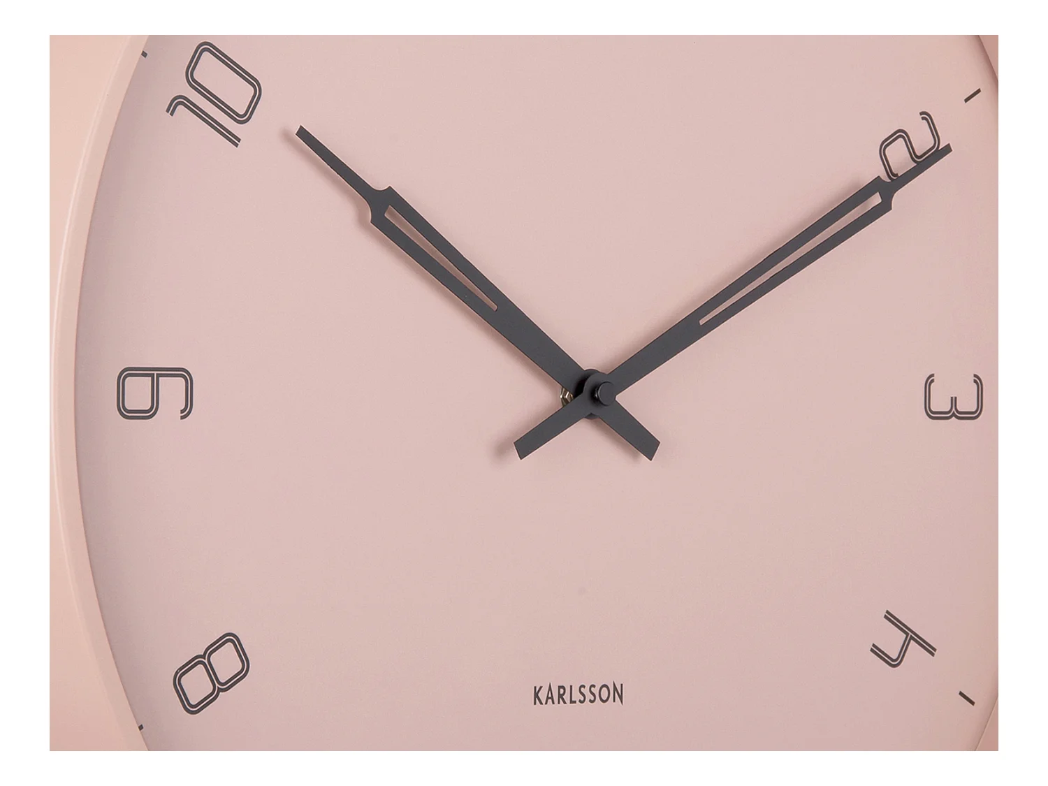 Horloge murale Stark - Rose tendre - Ø40cm