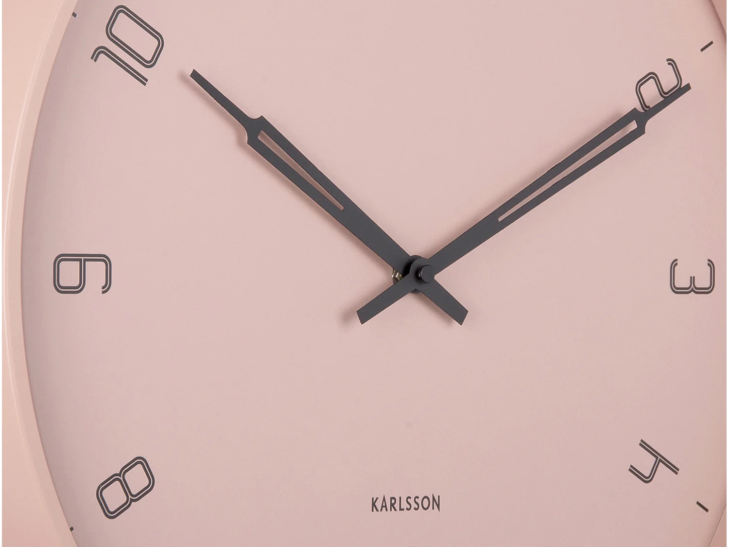 Horloge murale Stark - Rose tendre - Ø40cm