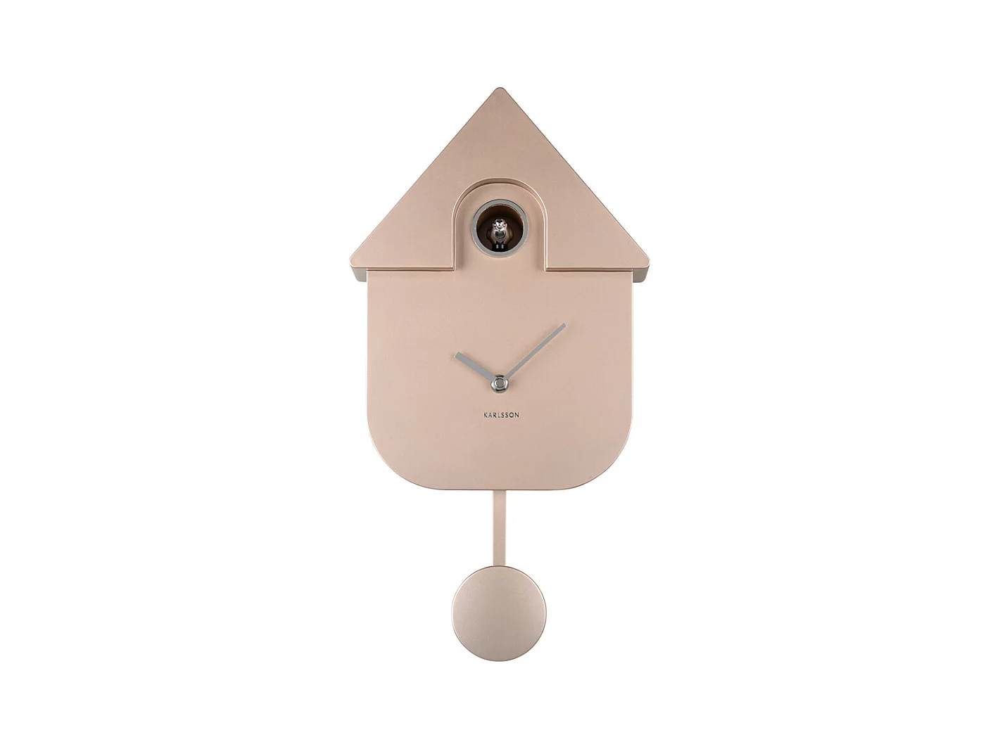 Wanduhr Modern Cuckoo Metallic - Metallic Roségold