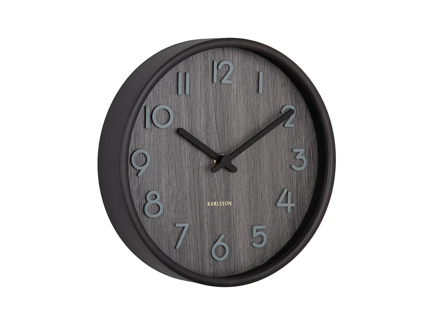 Wanduhr Pure Small - Walnuss - Ø22cm