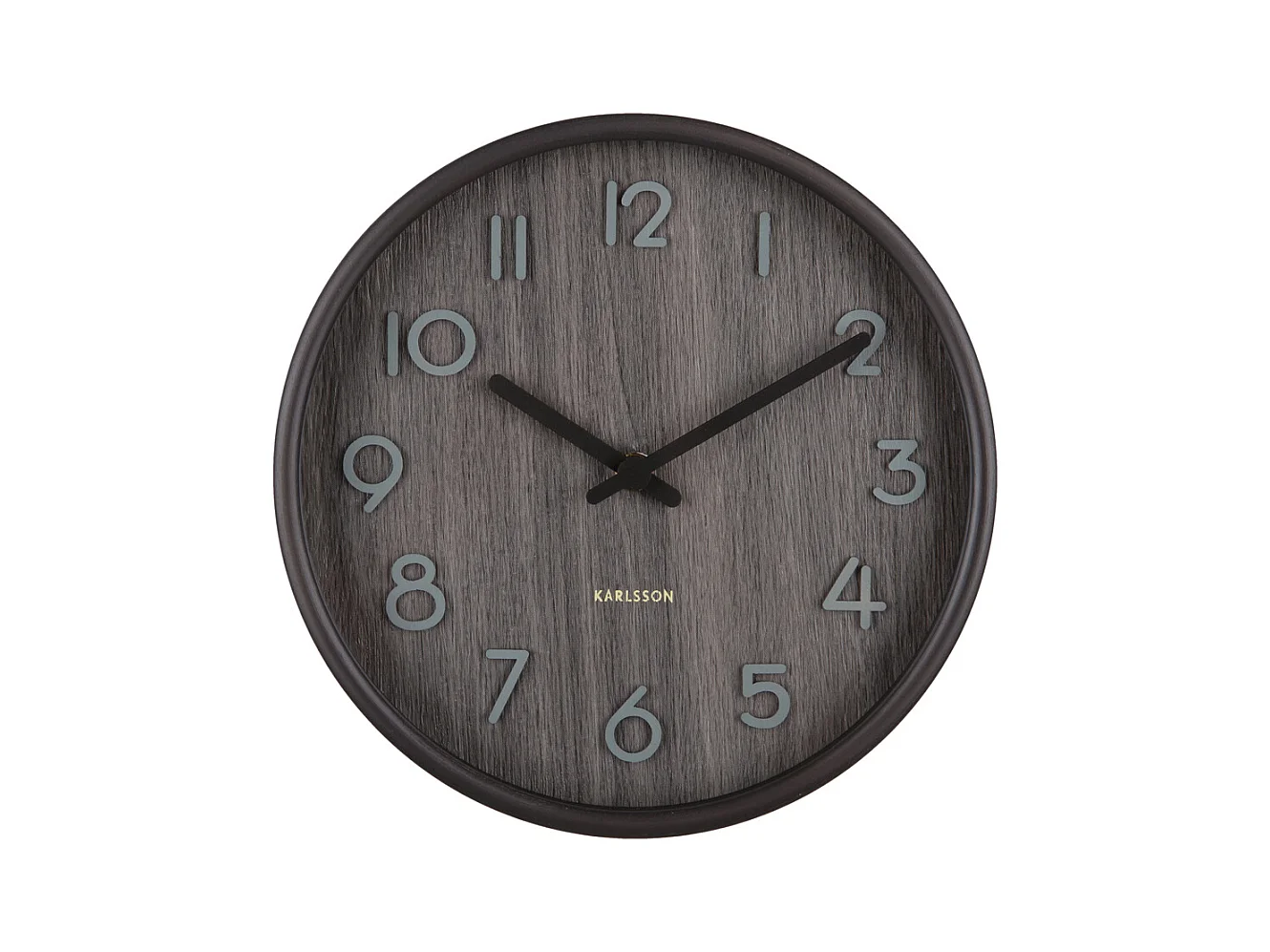 Wanduhr Pure Small - Walnuss - Ø22cm