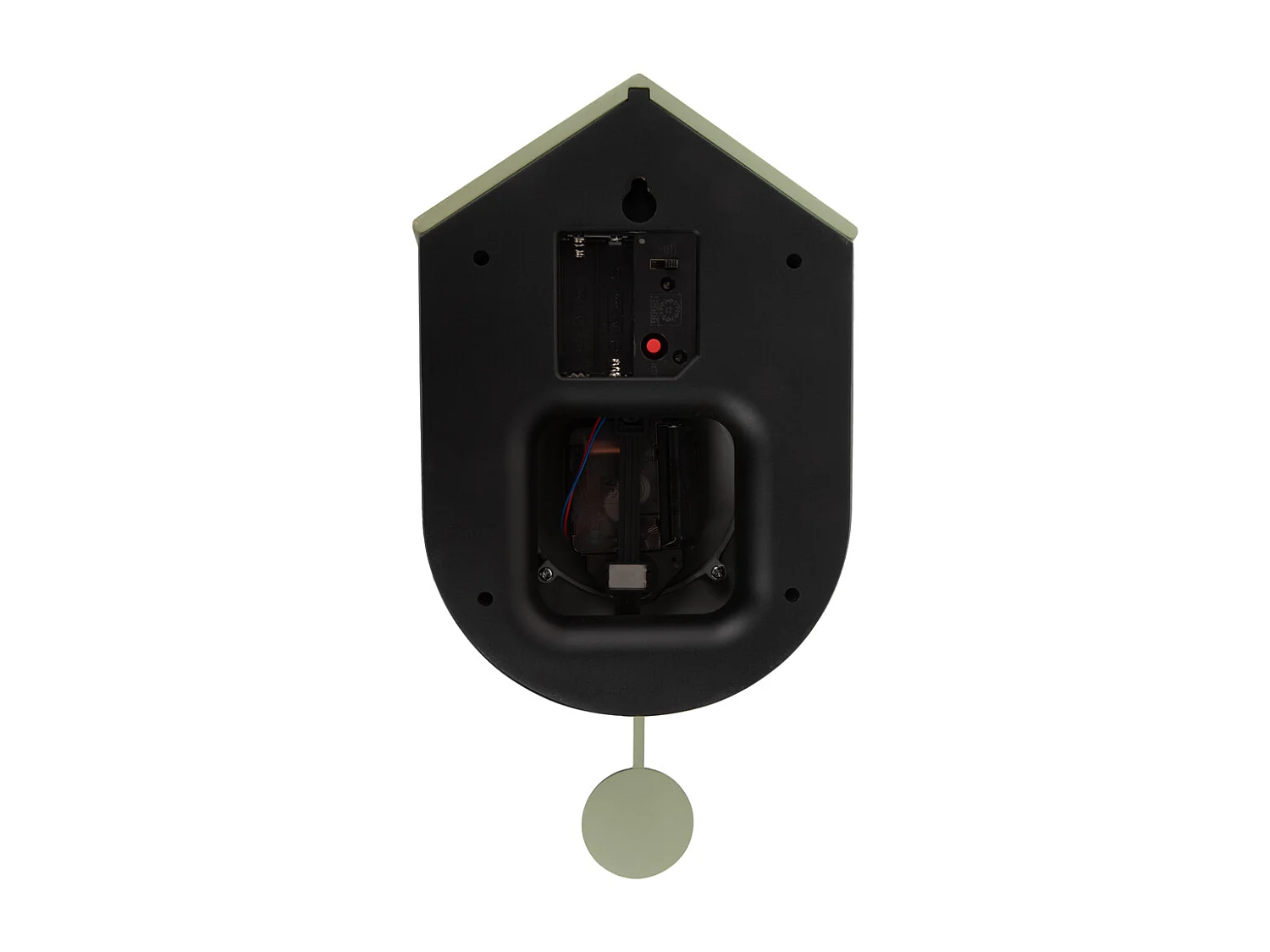 Horloge murale Grato Cuckoo - Vert jungle et jade grisé