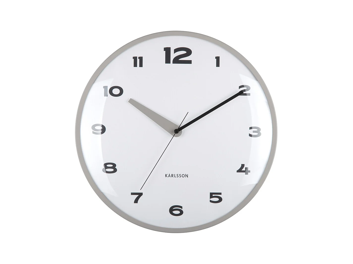 Horloge murale Brisk Dome - Gris foncé - Ø40cm