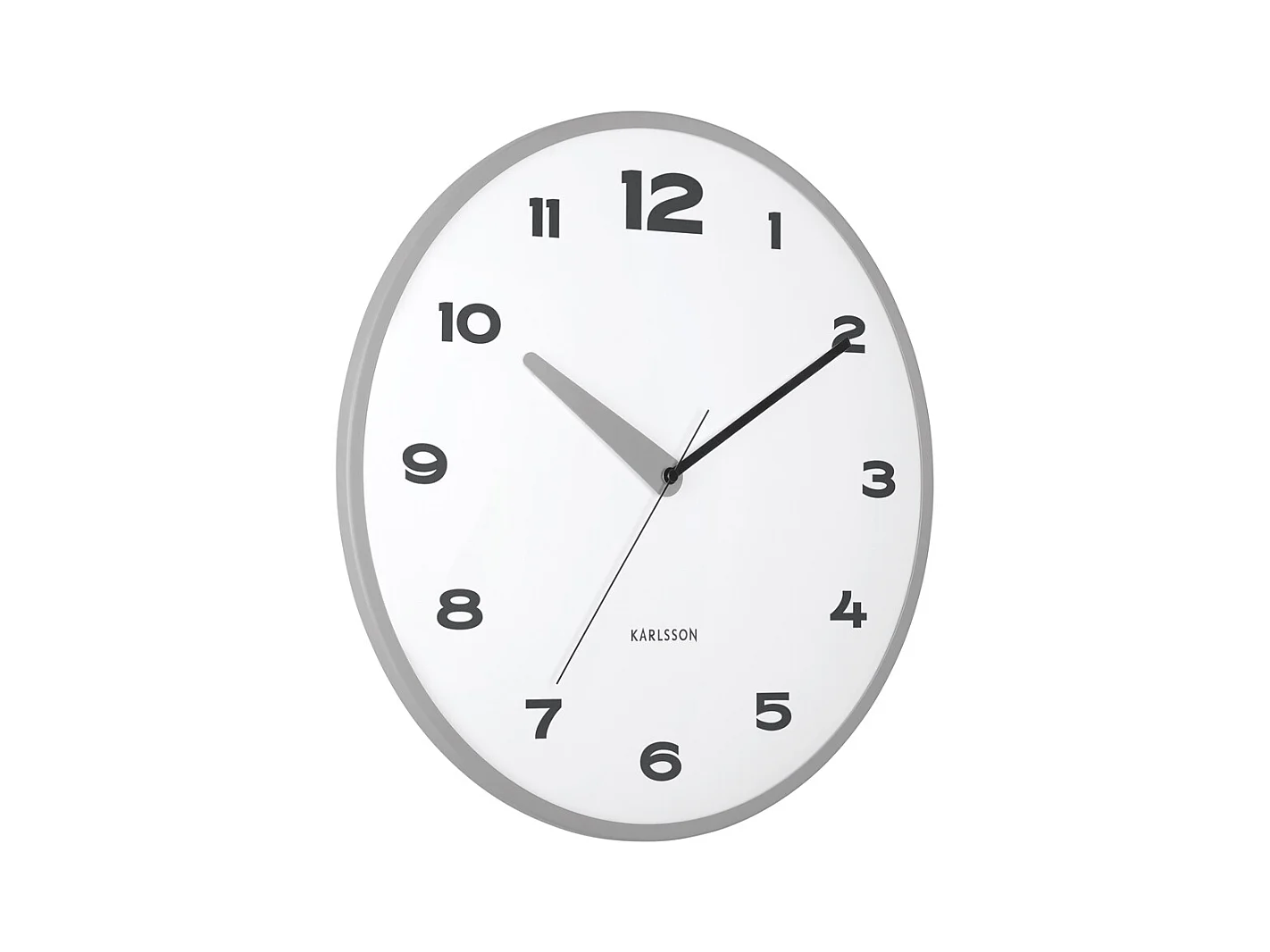 Horloge murale Brisk Dome - Gris foncé - Ø40cm