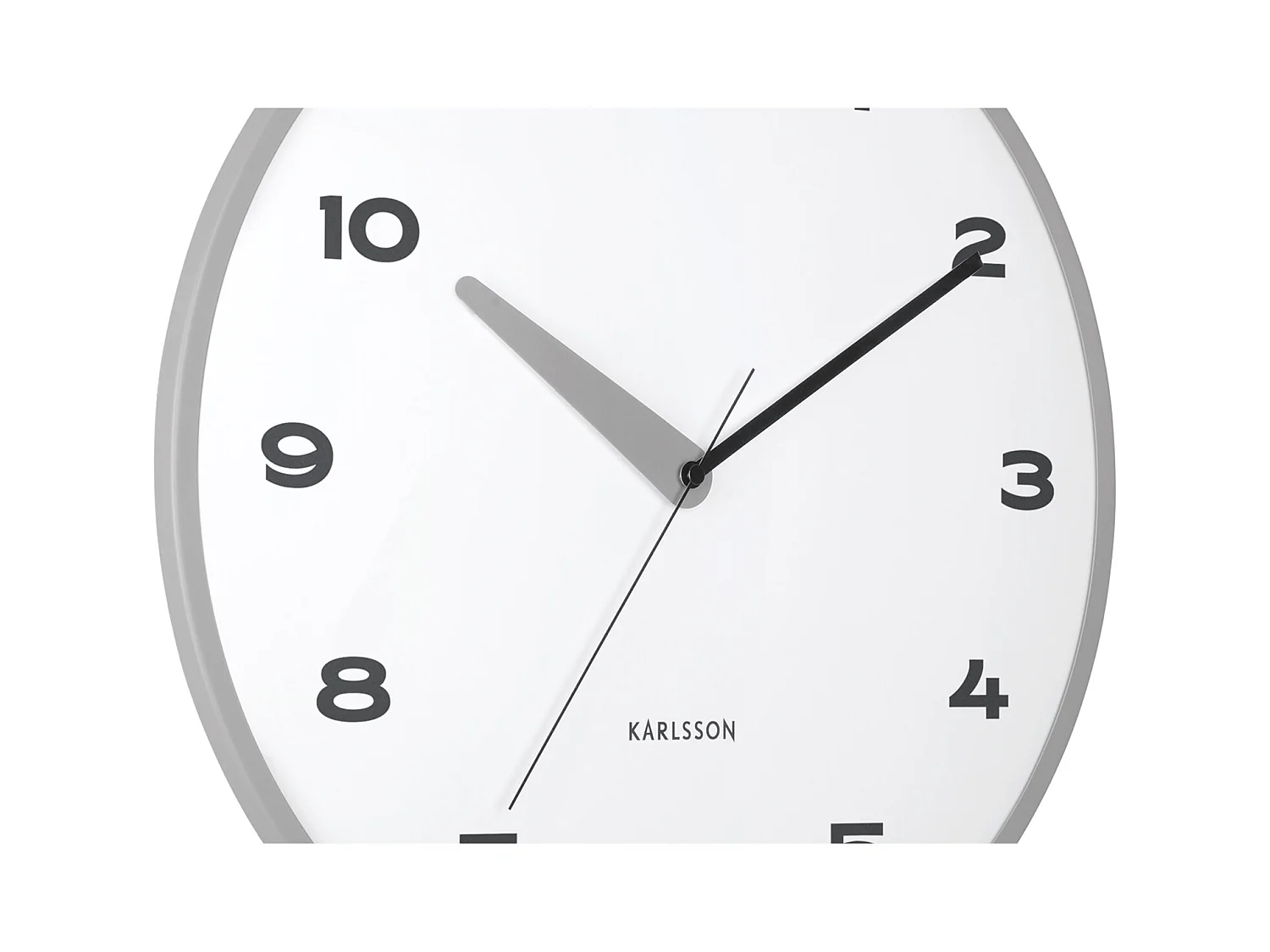 Horloge murale Brisk Dome - Gris foncé - Ø40cm