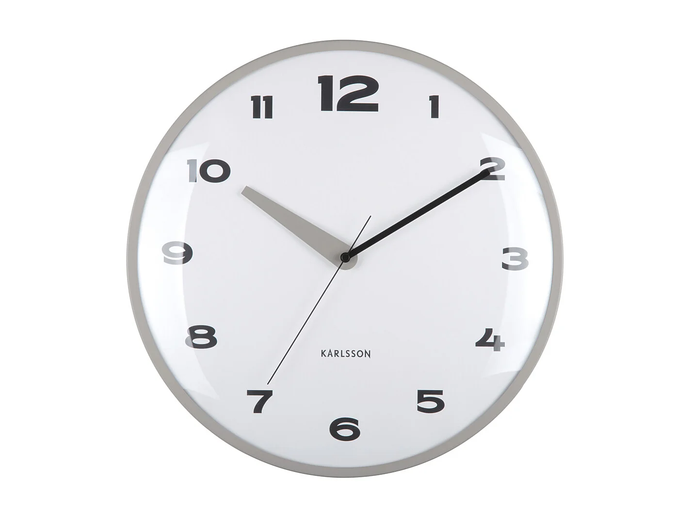 Horloge murale Brisk Dome - Gris foncé - Ø40cm
